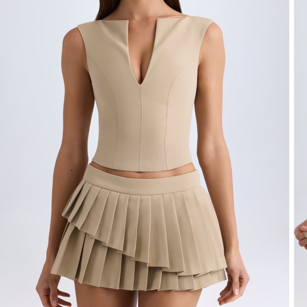 Oh Polly Kadie & Nada Camel skirt set